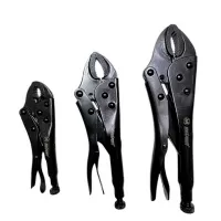 Набор клещей зажимных Cr-V с фиксатором 140/180/250 мм, хромированные, "MAXIMUM"  188 MX 12820